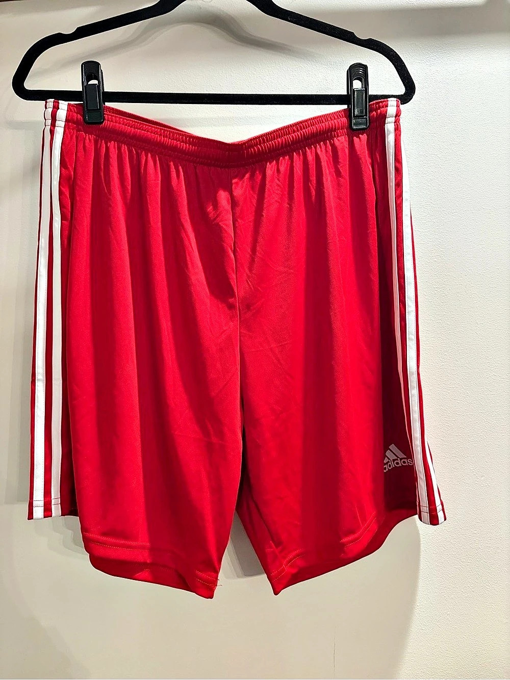 adidas Squad 21 SHO Shorts Athletic Shorts in Red & White XL NWT